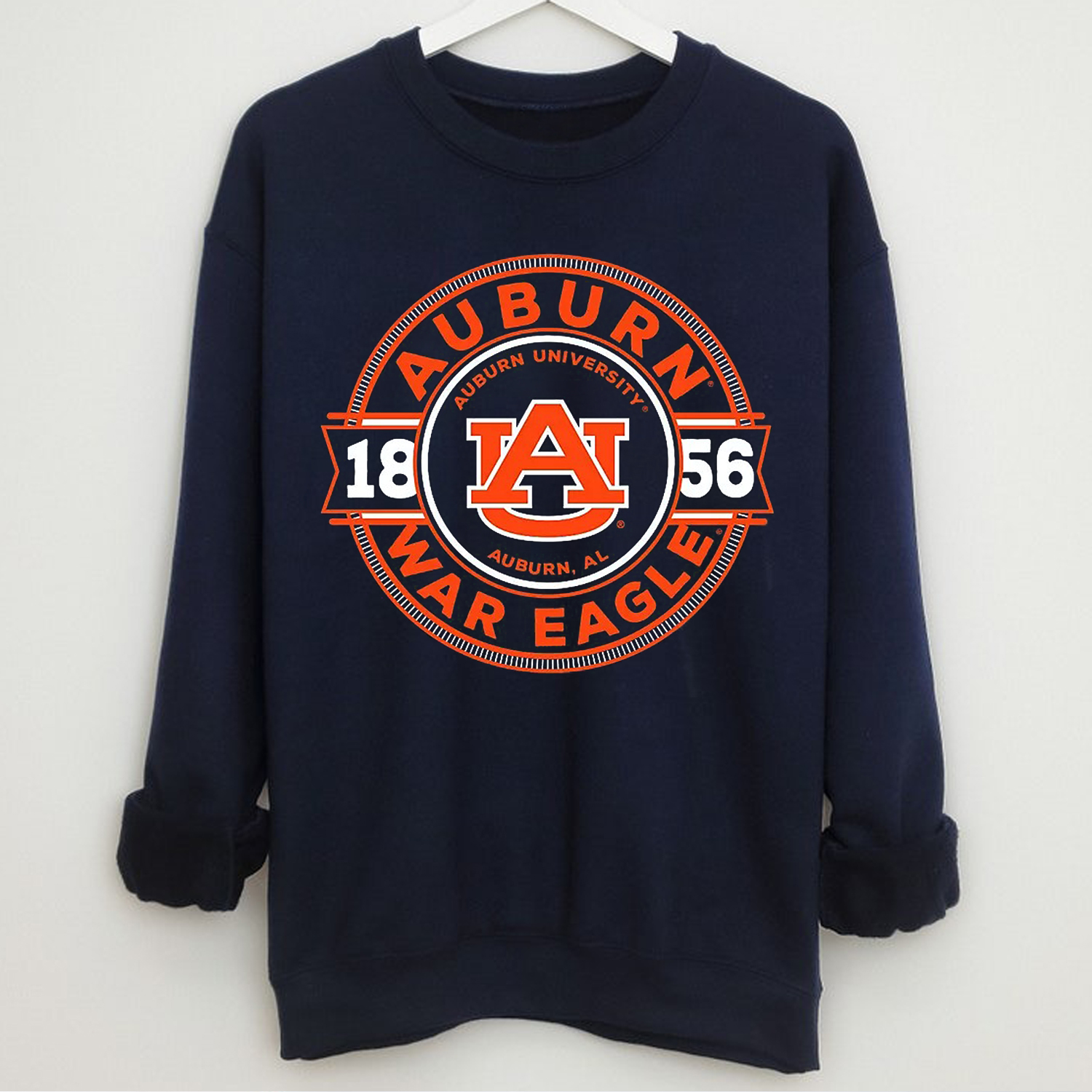 Image One Men's Auburn University Comfort Color Rounds T-shirt- Tigers Football T Shirt Fan Gift