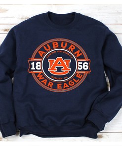 Image One Men's Auburn University Comfort Color Rounds T-shirt- Tigers Football T Shirt Fan Gift