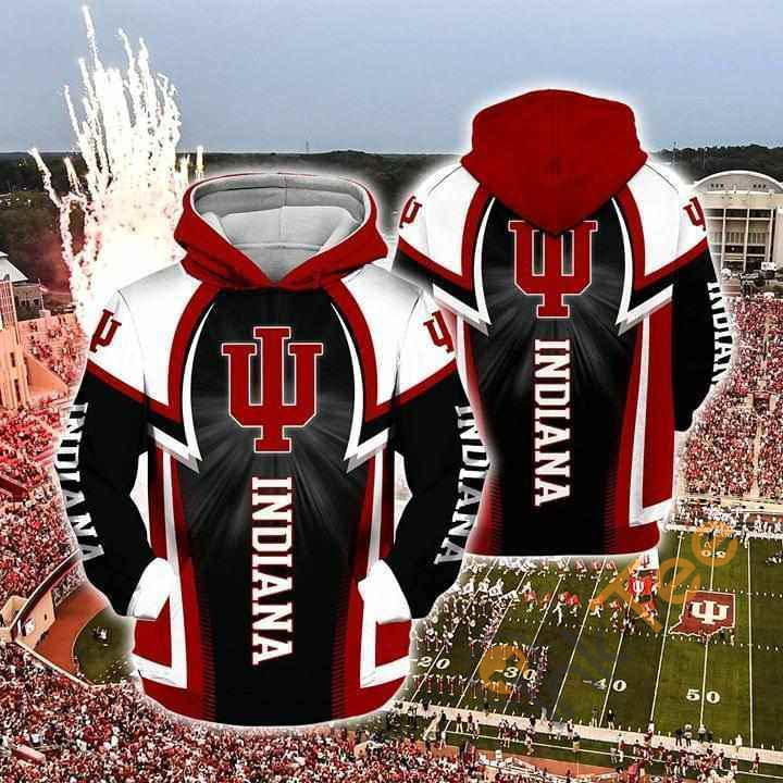 Indiana Hoosiers 3D Lover Hoodie With All Over Print