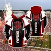 Indiana Hoosiers All Over Print Zip Hoodie - 3D Gift For Ncaa Fans 