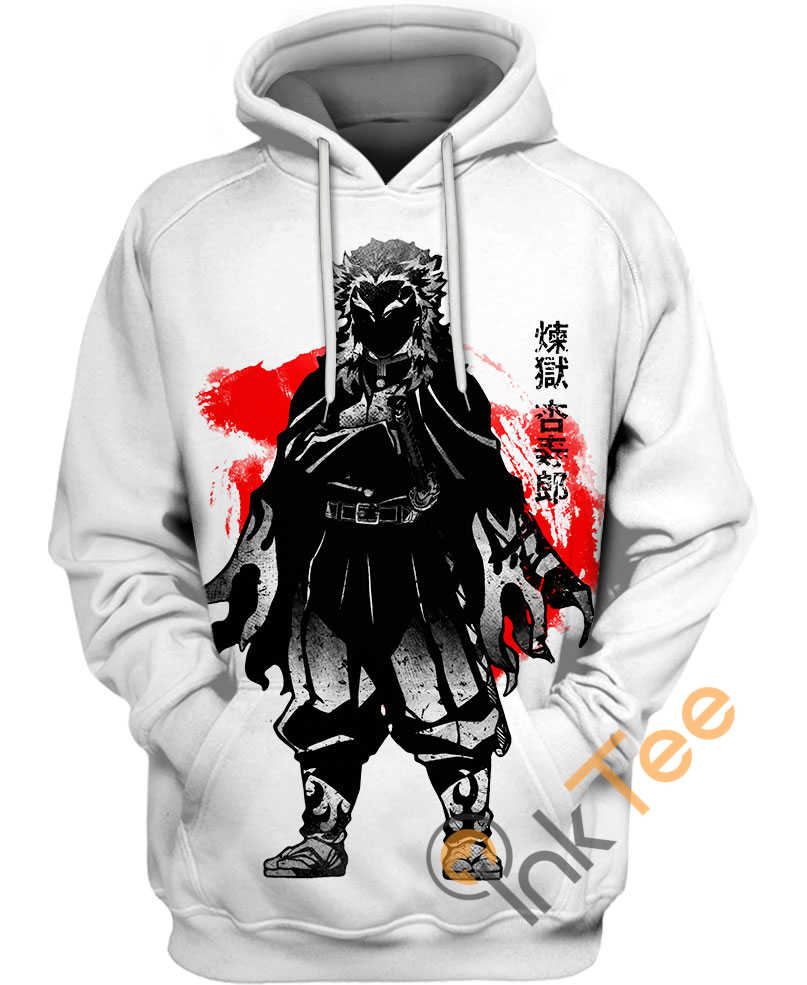 Ink Kyojuro 3D Hoodie - From Demon Slayer