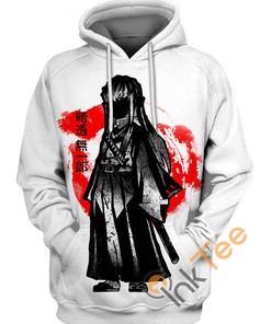 Ink Muichiro 3D Hoodie - From Demon Slayer