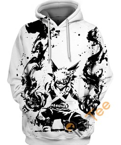 Ink Splatter Style All Over Print 3D Hoodie- Bakugo Katsuki From My Hero Academia