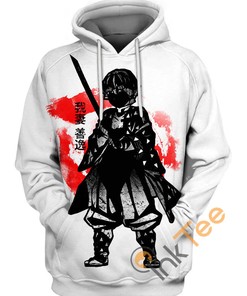 Ink Zenitsu 3D Hoodie - From Demon Slayer 