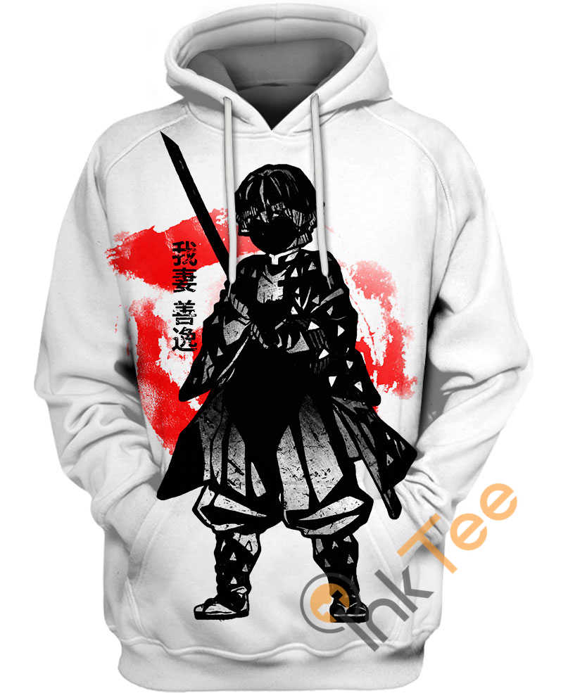 Ink Zenitsu 3D Hoodie - From Demon Slayer