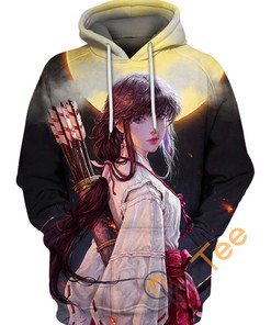 Inuyasha Kikyo Hoodie 3D Graphic Full Print Custom Design