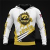 Iowa Hawkeyes Long Sleeve All Over Print Hoodie - 3D Zip-Up Hoodie For Fans 