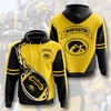 Iowa Hawkeyes Ncaa All Over Print Hoodie With Zip Hood - Sporty Addition