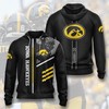 Iowa Hawkeyes Ncaa All Over Print Hoodie With Zip-Up Comfy And Chic