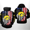 Iowa Hawkeyes Us Flag 3D Printed Hoodie/Zipper Hoodie
