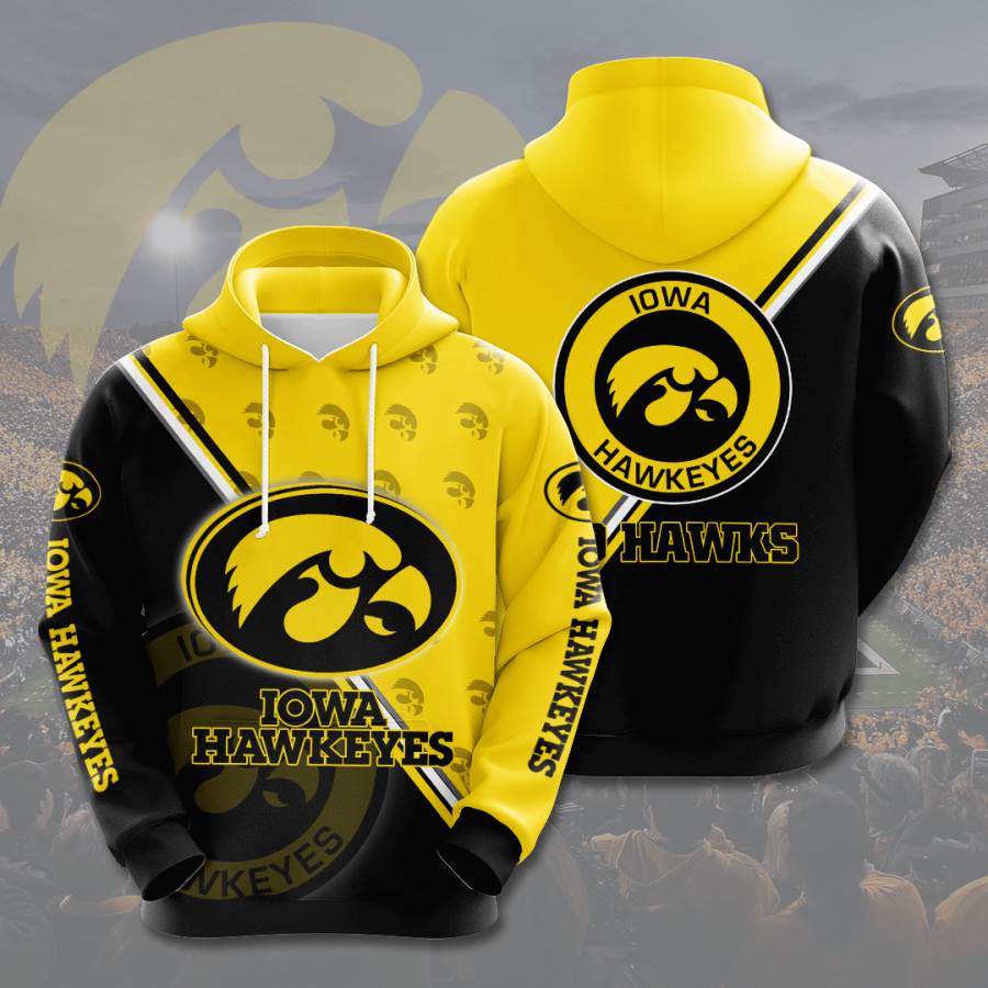 Iowa Hawkeyes Usa Sport All Over Print Hoodie 3D - Perfect For Sports Fans