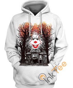 It Face 3D Hoodie - Spooky And Cool 