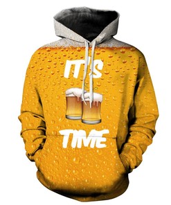 It'S Beer Time Funny All Over Print Hoodie