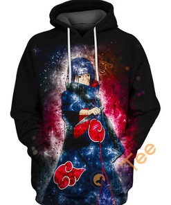Itachi Copy Wheel Eye 3D Hoodie - From Naruto 