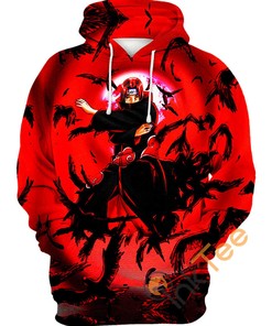 Itachi Flock Of Crows 3D Hoodie - From Naruto