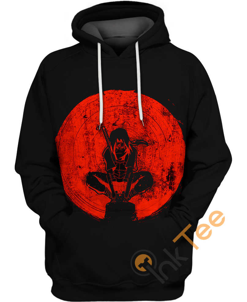 Itachi Uchiha Blood Moon 3D Hoodie - From Naruto