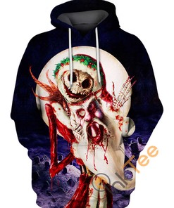 Jack Christmas Zip Up All Over Print Hoodie For Men