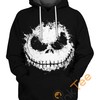 Jack Skeleton Face Mens 3D Hoodie