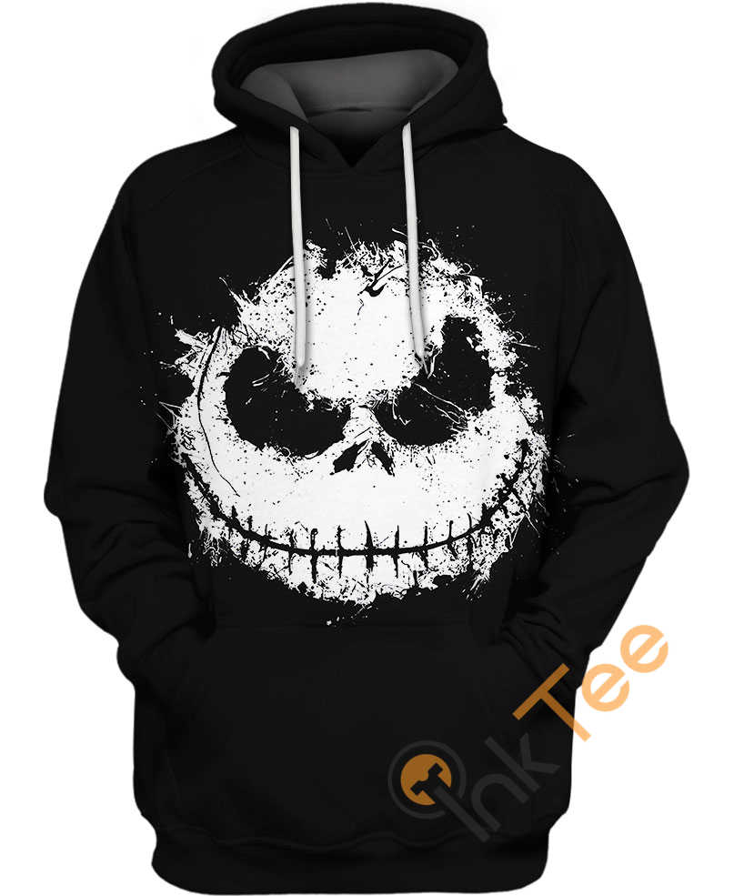 Jack Skeleton Face Mens 3D Hoodie