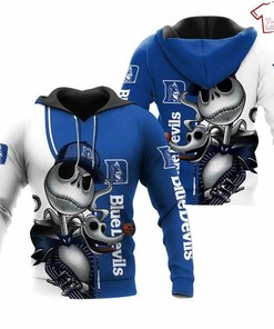 Jack Skellington 3D Hoodie: Duke Blue Devils Edition
