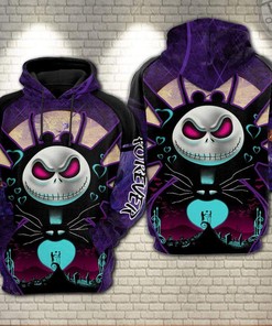 Jack Skellington And Sally Menwomen Custom 3D Hoodie