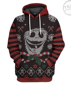 Jack Skellington Christmas Custom All Over Print 3D Hoodie