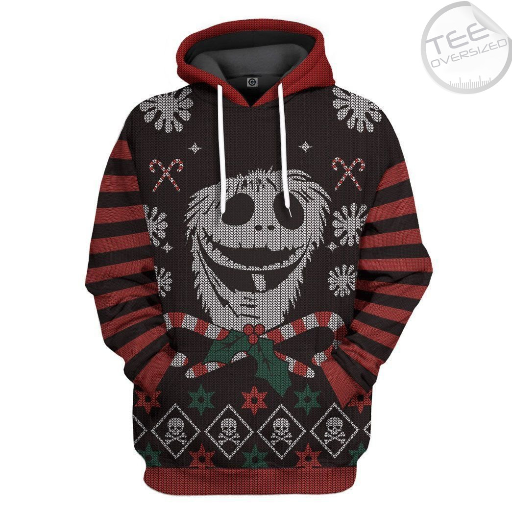 Jack Skellington Christmas Custom All Over Print 3D Hoodie