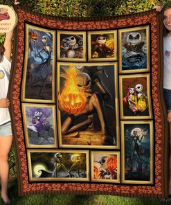 Jack Skellington Christmas Nightmare Blanket - Soft Warm Fleece Bedding Throw