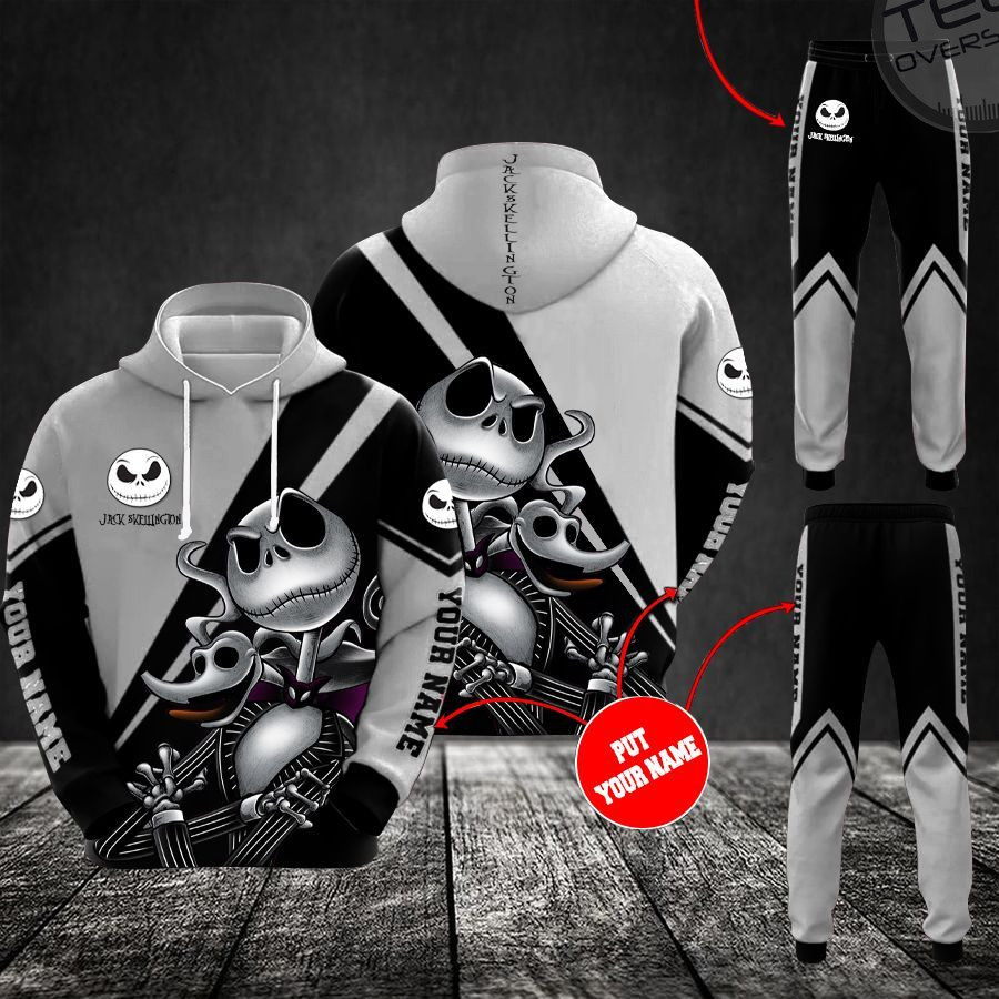 Jack Skellington Combo Hoodie With 3D Graphics