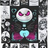 Jack Skellington Flannel Throw Blanket - Ultra Soft Warm Plush Bedding for Couch and Bed