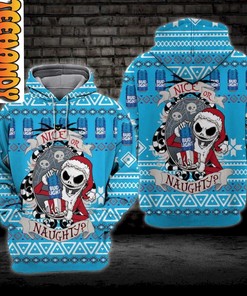Jack Skellington Gift Bud Light In Christmas All Over Print 3D Hoodie