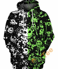 Jack Skellington King Of Halloween All Over Print 3D Hoodie