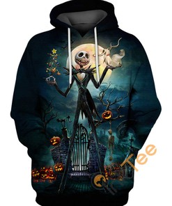 Jack Skellington Late Night All Over Print 3D Hoodie