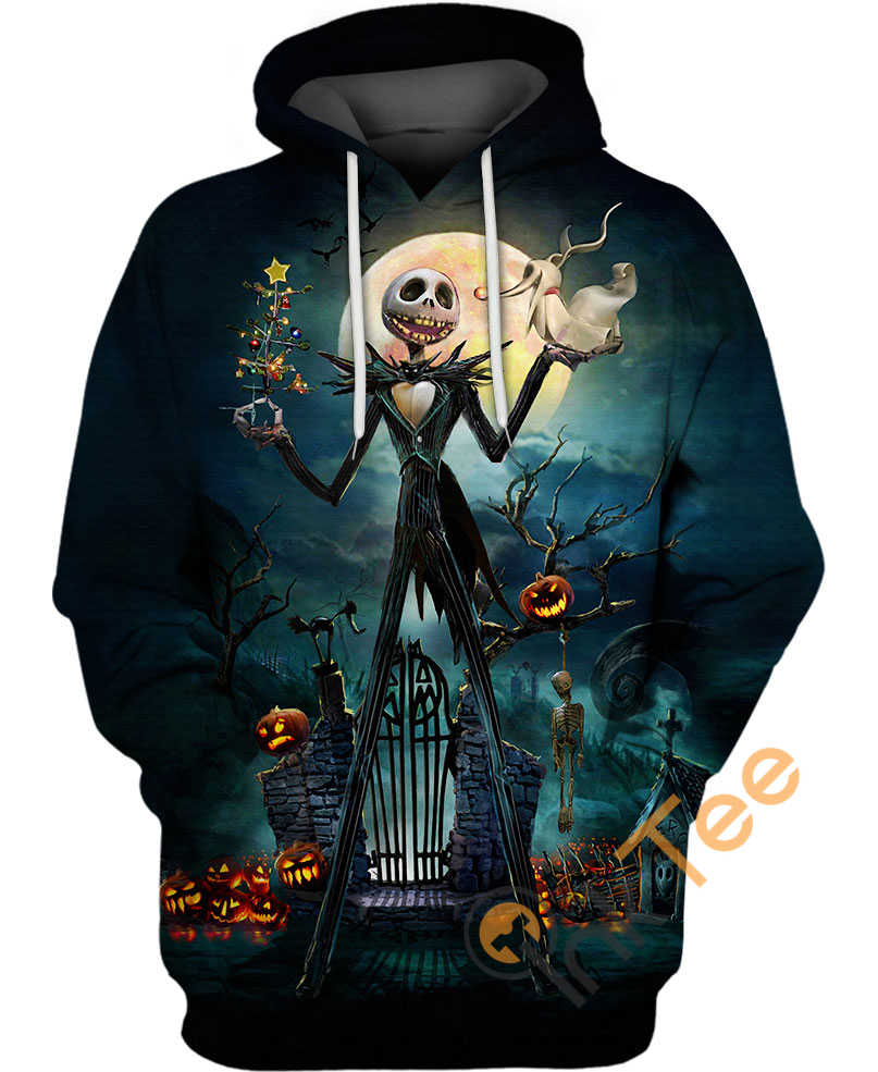 Jack Skellington Late Night All Over Print 3D Hoodie