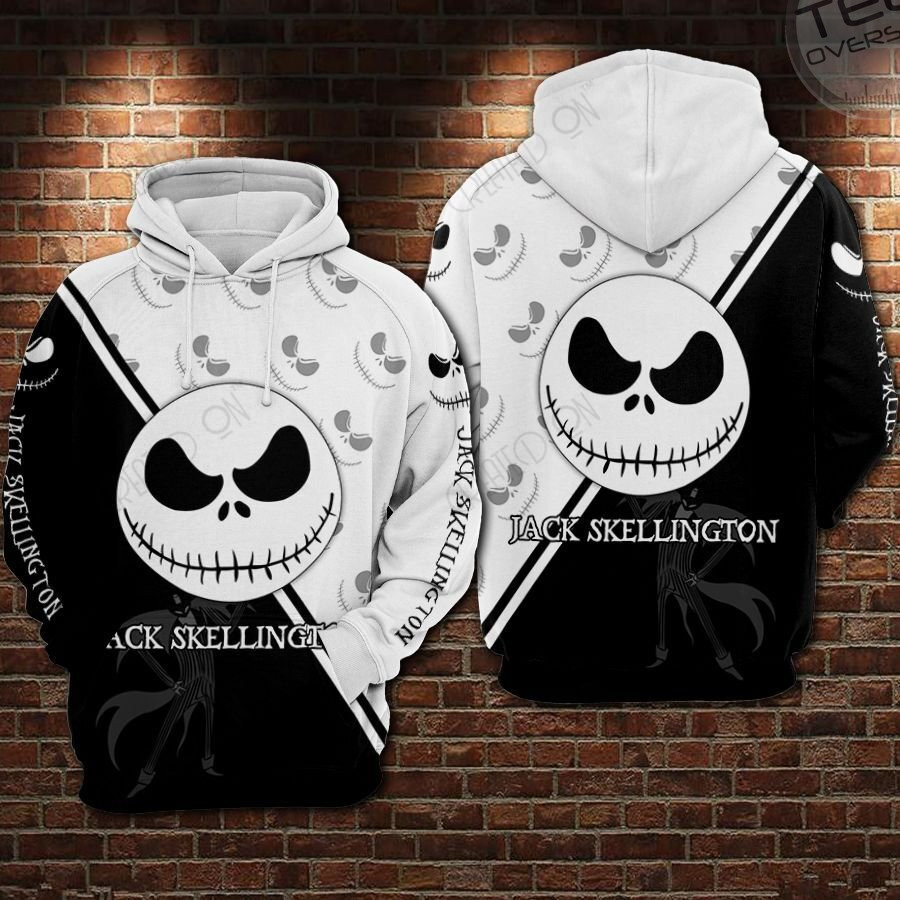 Jack Skellington Mens 3D Graphic Hoodie