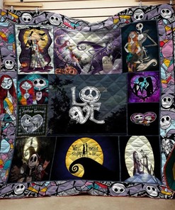 Jack Skellington Quilt Blanket - Soft Warm Bedding Throw for Kids and Adults