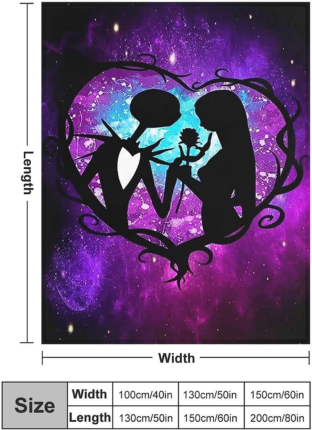 Jack Skellington Quilt Blanket - Ultra Soft Throw Blanket for Kids and Adults