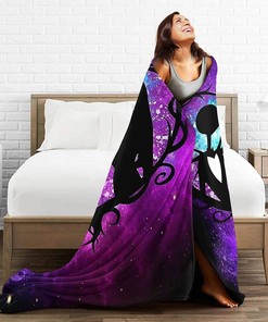 Jack Skellington Quilt Blanket - Ultra Soft Throw Blanket for Kids and Adults