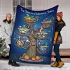 Jack Skellington Tea Time Blanket - Halloween Town Fleece Bedding Throw
