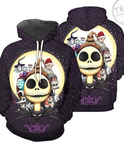 Jack Skellington The Nightmare Before Christmas Custom 3D Full Size Hoodie