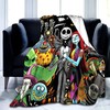 Jack Skellington Throw Blanket - Flannel Fleece Bedding for Kids and Adults