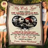 Jack and Sally Fleece Blanket - Personalized My Only Love Quilt Bedding Throw