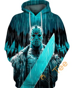 Jason Voorhee Under The Rain 3D Printed Hoodie