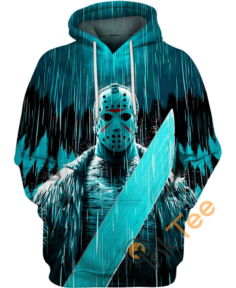 Jason Voorhee Under The Rain 3D Printed Hoodie