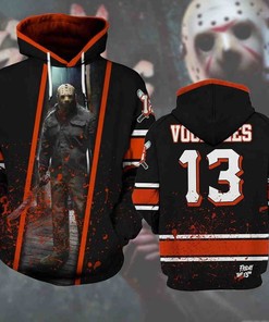 Jason Voorhees Friday The 13Th Halloween Horror Art Custom All Over Print 3D Zipper Hoodie