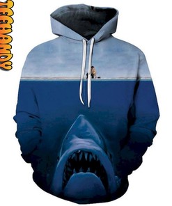Jaws 3D Halloween All Over Print 3D Hoodie