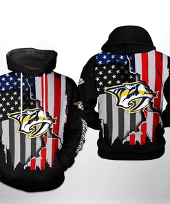 Jazz It Up With Nashville Predators Nhl Pattern 3D All Over Print Hoodie With Zip Up