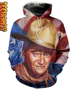 John Wayne Custom All Over Print 3D Hoodie