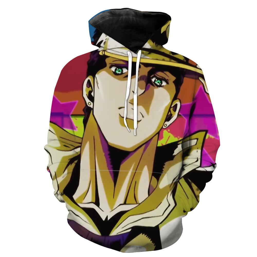Jojo'S Bizarre Adventure Jotaro Colorful All Over Print 3D Hoodie