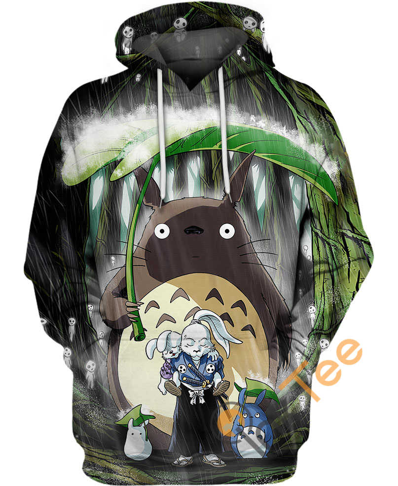 Jotaro And Totoro All Over Print 3D Hoodie